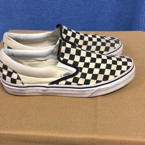 Checkered Slip On Vans